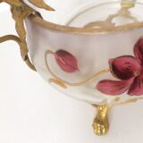 Coupelle en verre émaillé Art Nouveau