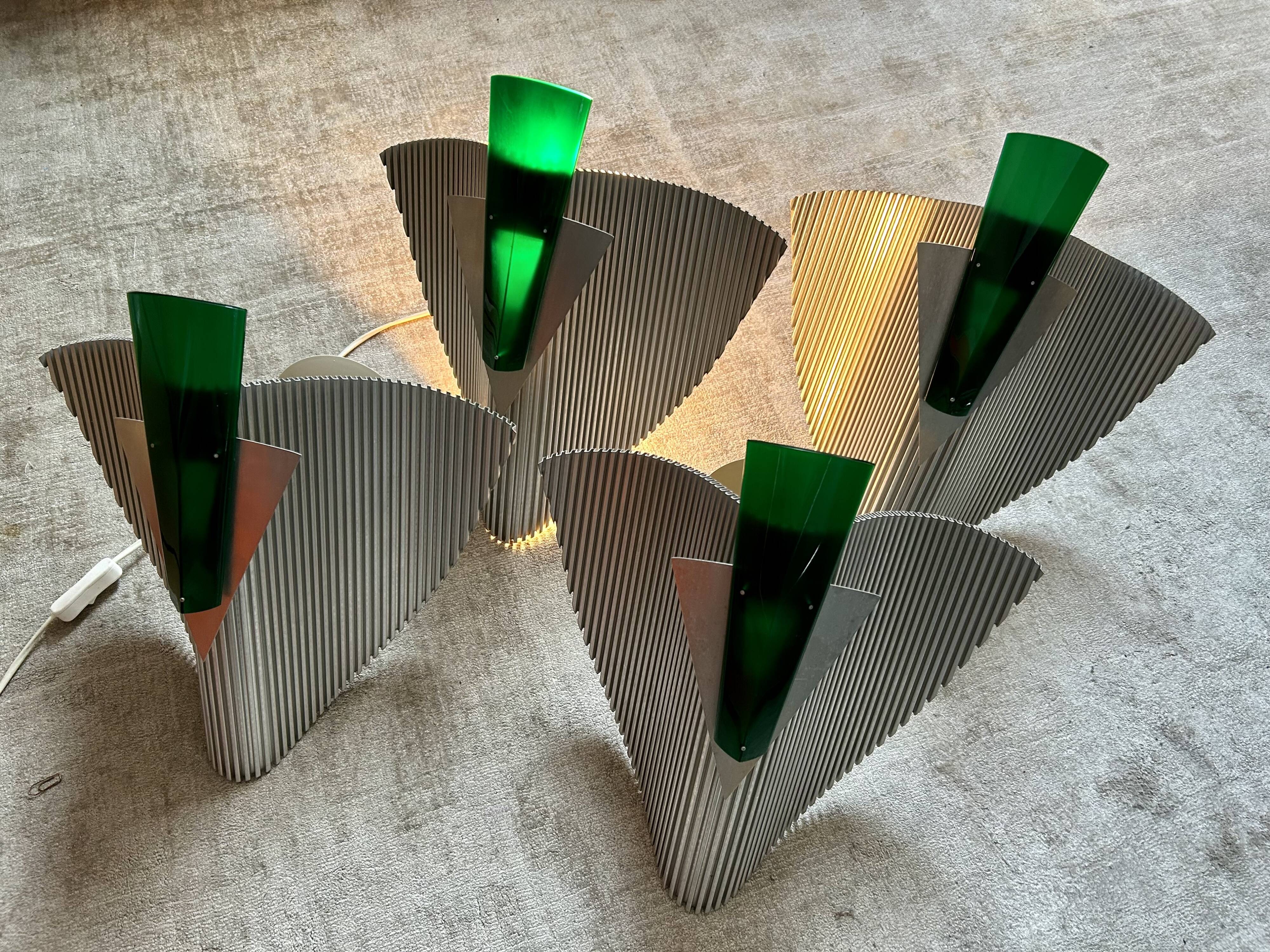 Pair of "trybeca" sconces by bernhard dessecker for ingo maurer, germany 19