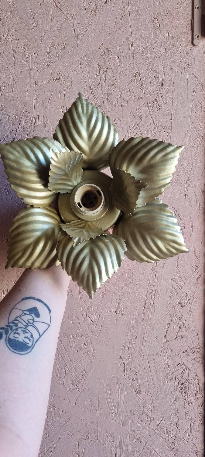 Pair of Masca flower wall lights