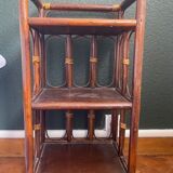 Vintage rattan bedside table