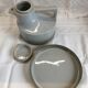 Rare coffee / tea service in Brenne sandstone "Grand Feu" - France 70s