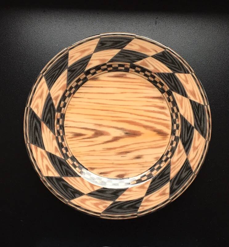 2 Plates 16 cm Legno Taitu Milano Vintage