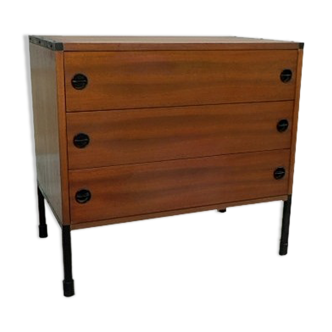Chest of drawers arp – motte, mortier, guariche – for minvielle, vintage mahogany 1960