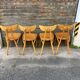 Suite de 4 chaises « banane » Lutherma