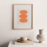 Lost abstract painting on paper signed Eawy