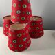 4 Provencal fabric lampshades