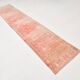 Tapis de couloir vintage rouge et rose 2x12, 73x382 cm