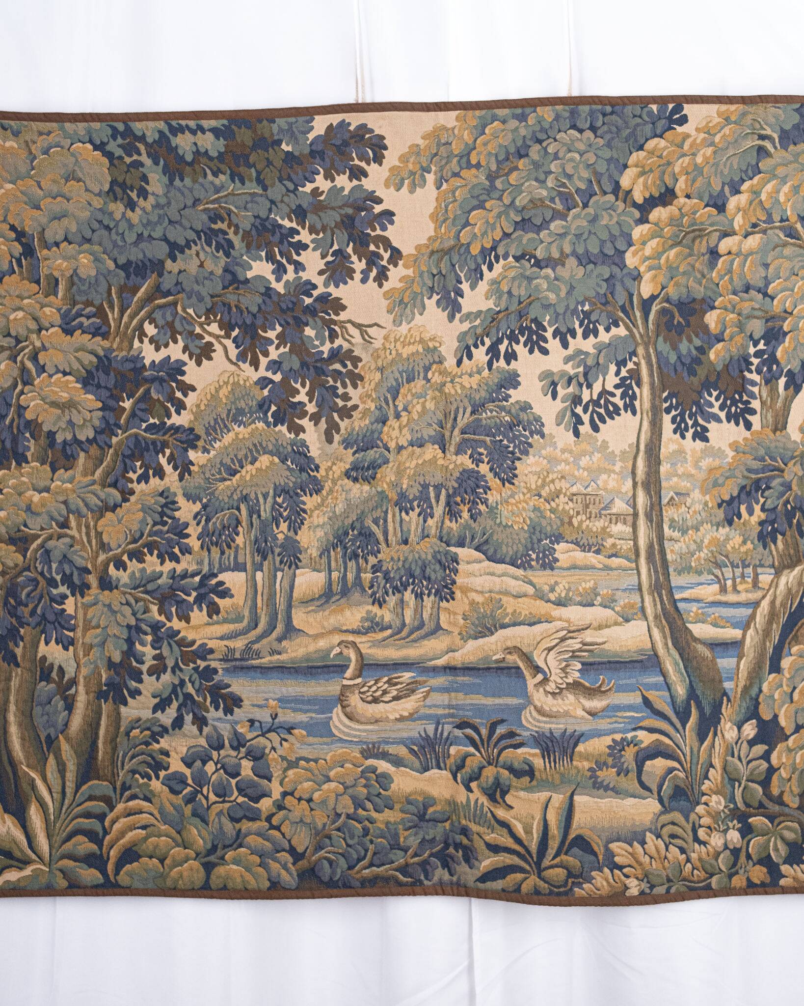 Verdure Tapestry with Ducks, Halluin Manufacture, France, 20th century