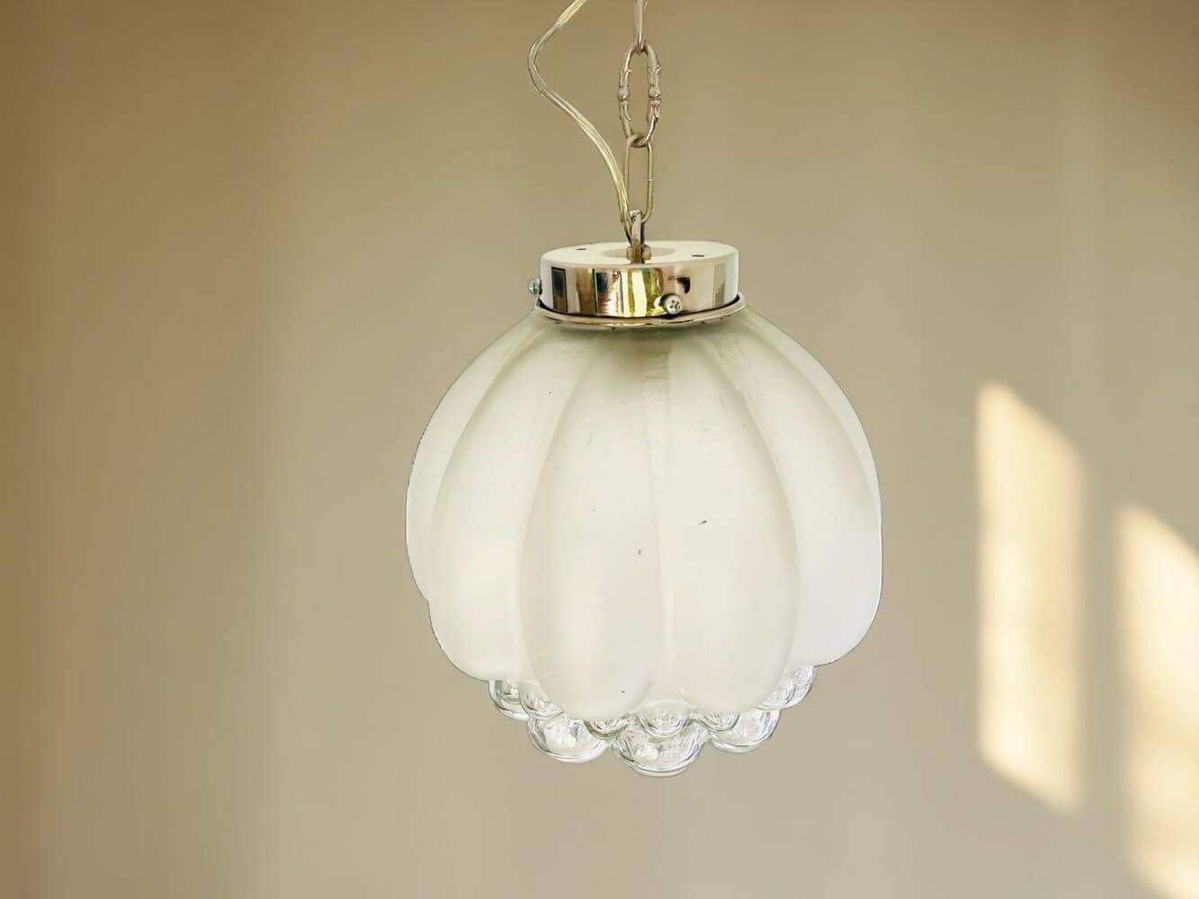 Large bubble glass hanging light