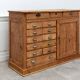 Old workshop furniture from 1930 in fir wood.