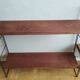 Metal and wood wall shelves in the taste of String - 1960s