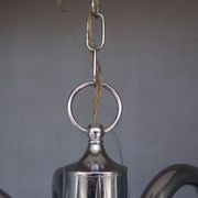 Chandelier design 1970 steel chrome