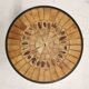 Table basse ronde herbier Roger Capron 1960