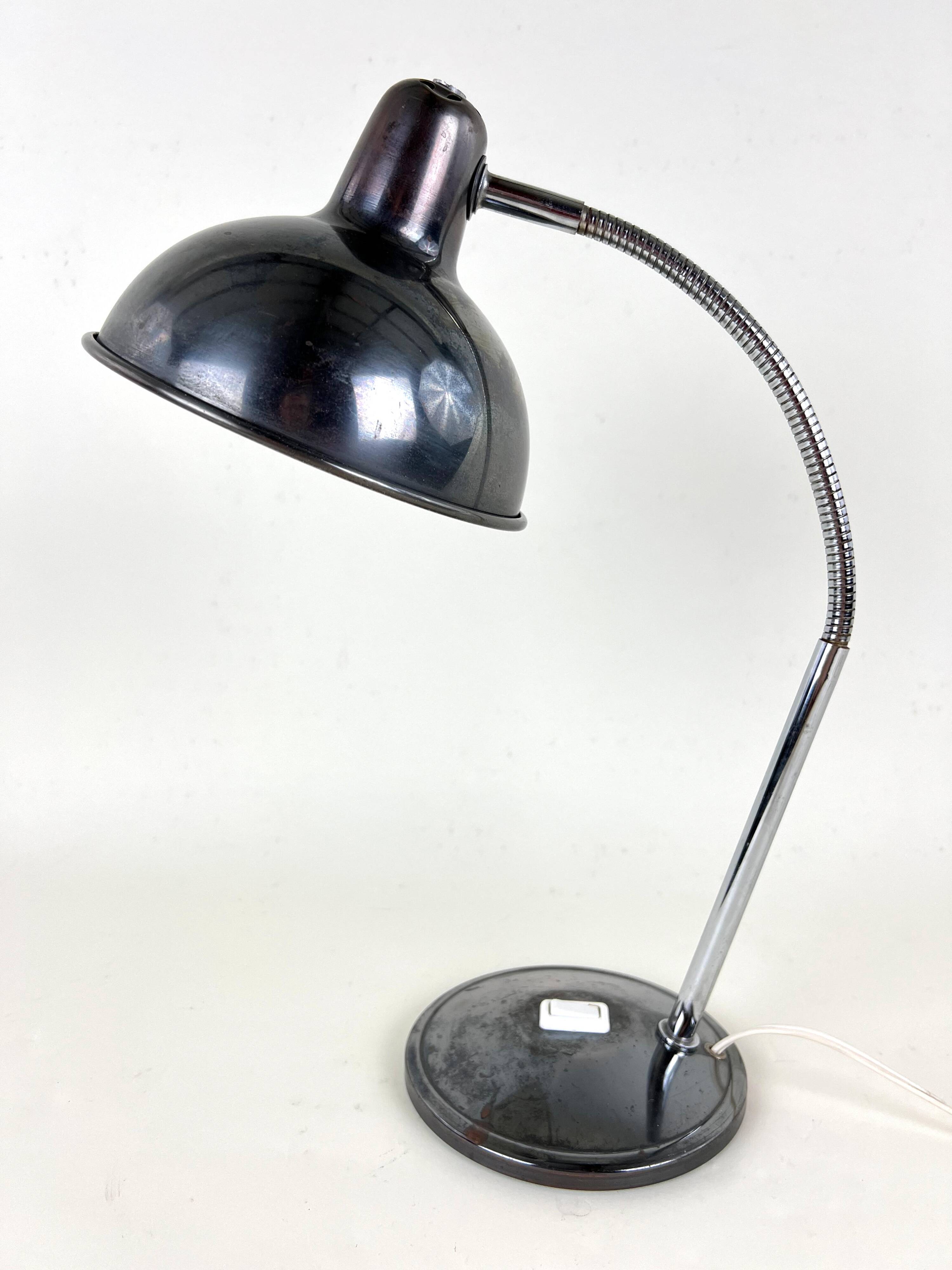 Old Table Lamp Wall Light in Aluminor Metal Vintage 50s/60s