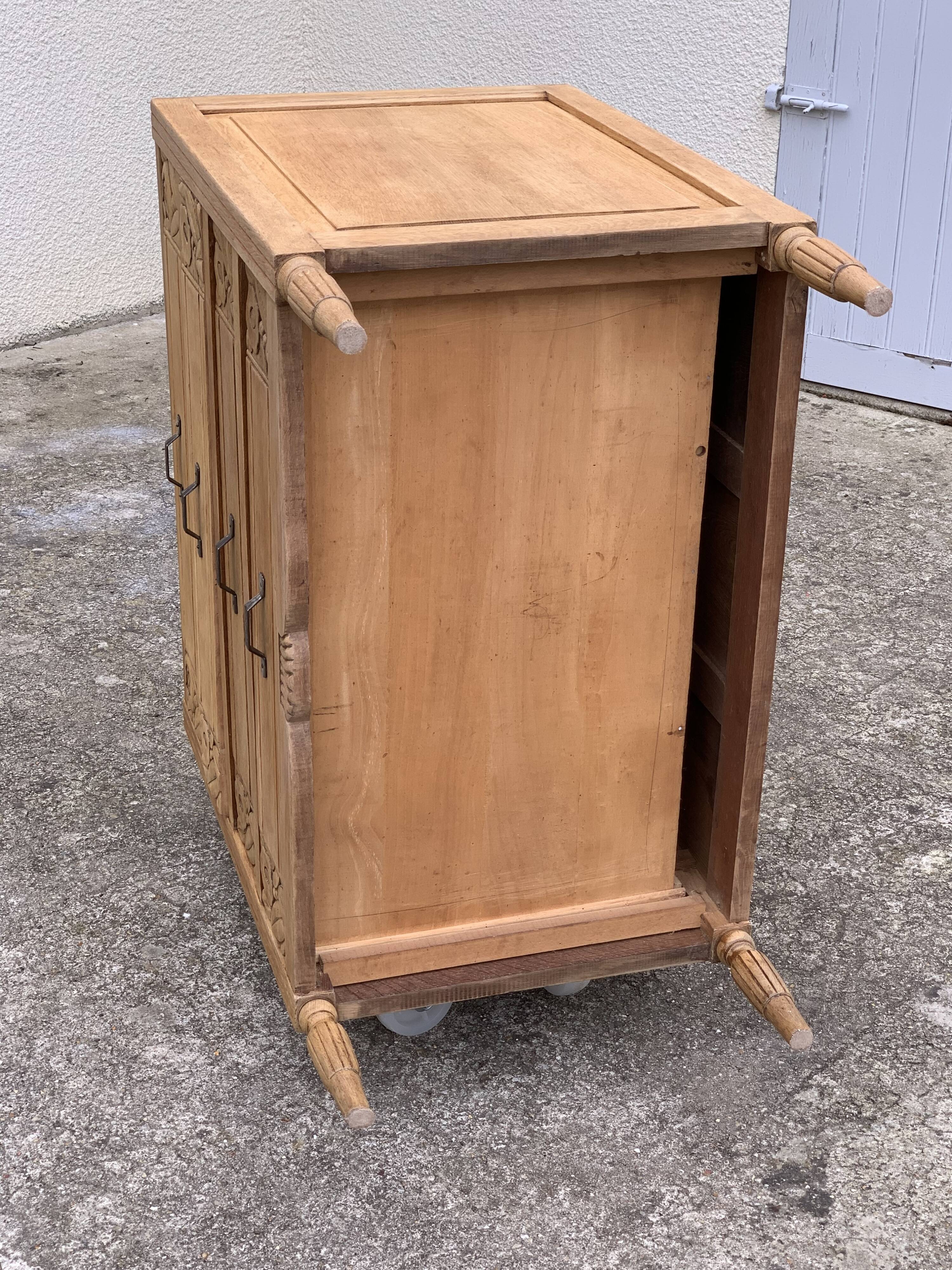 Commode Art déco chêne massif 1920
