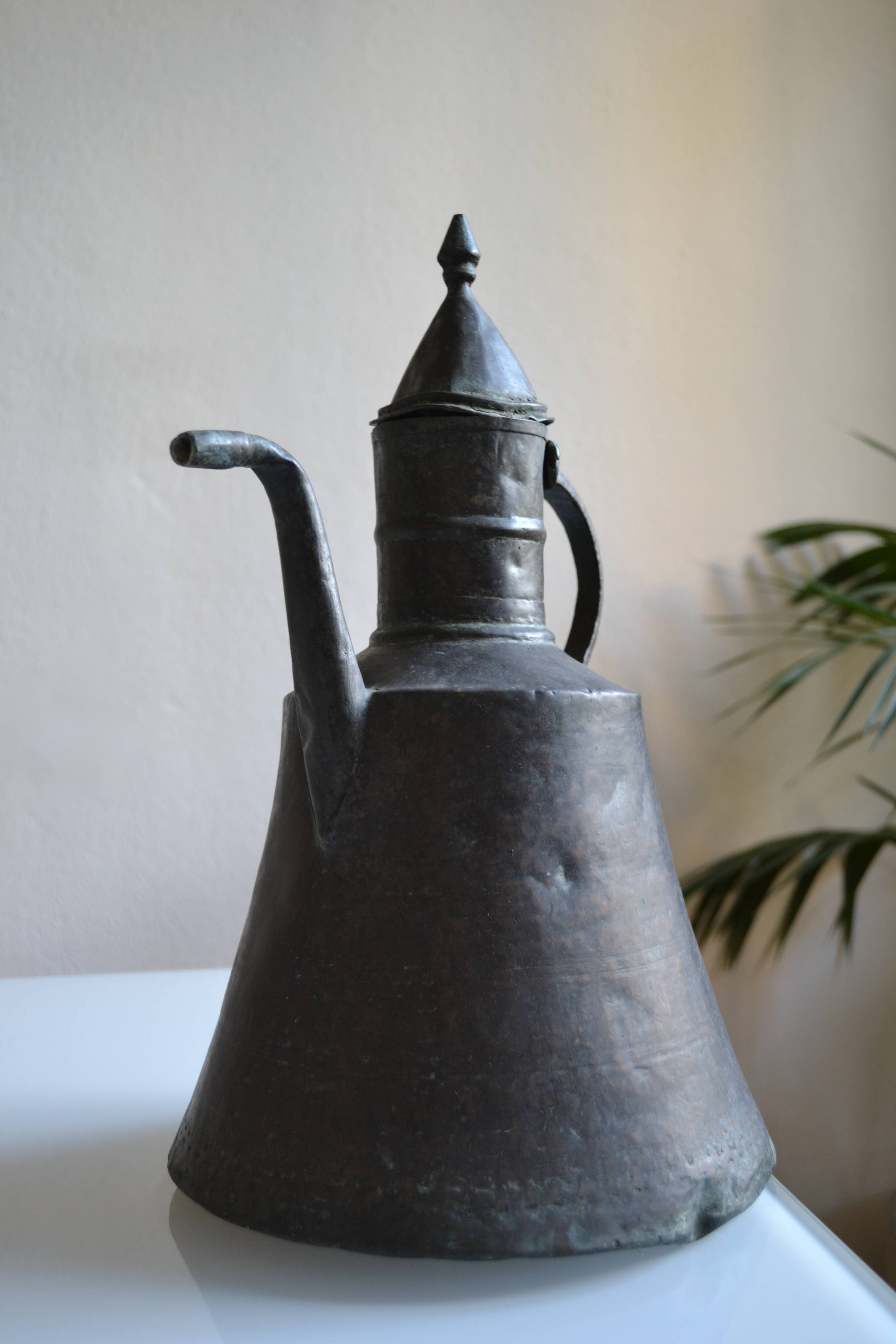 Ottoman copper jug Islamic Art 19th century