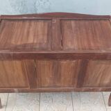 Louis XV curved chest of drawers in rosewood marquetry