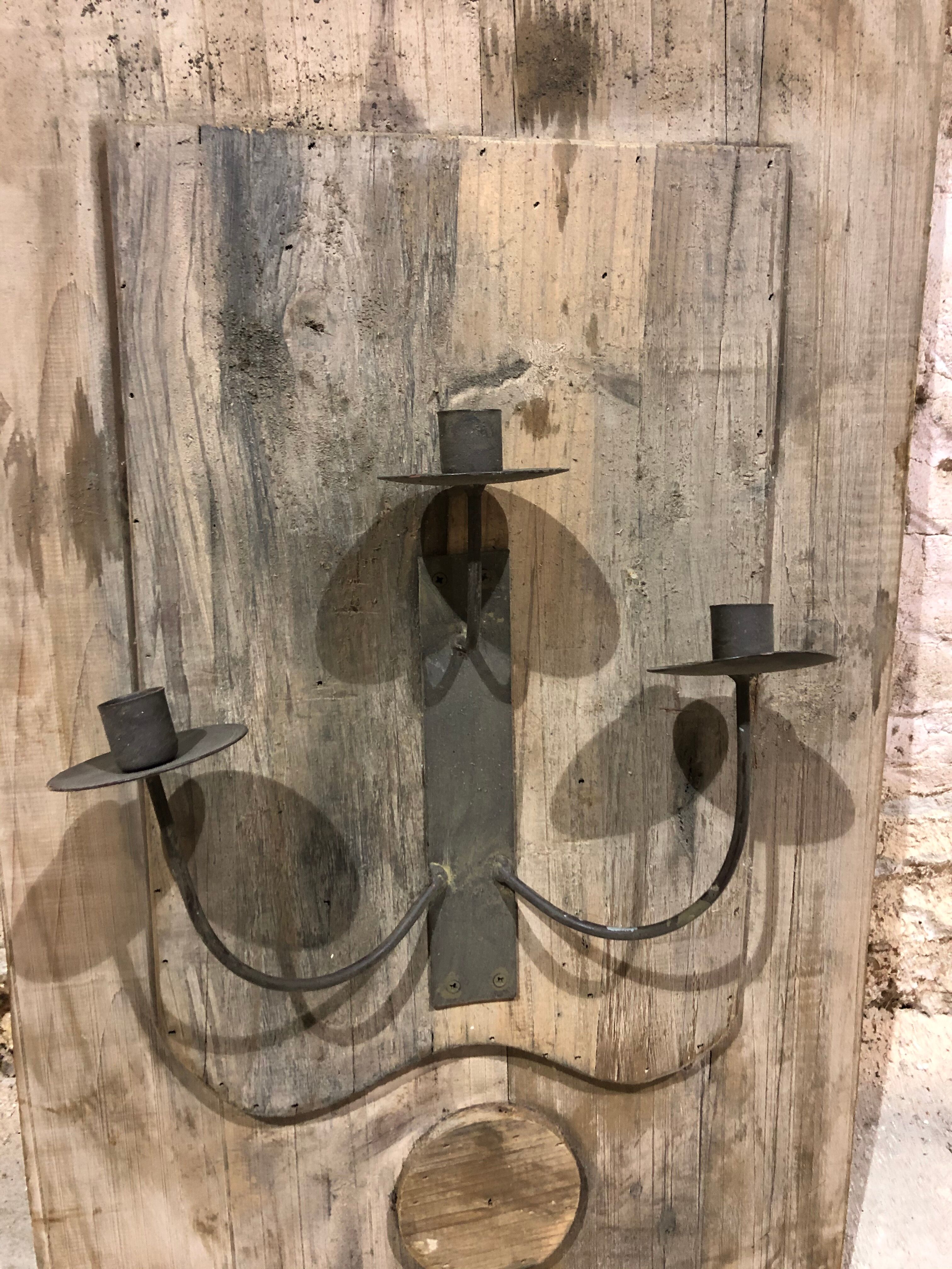 Decorative appliques made from old wood
