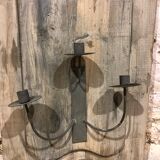 Decorative appliques made from old wood