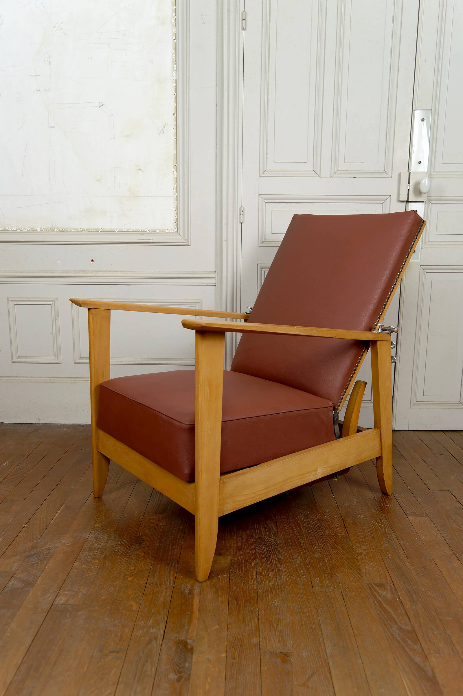 System armchair, Morris Art Deco chaise longue, France c. 1940