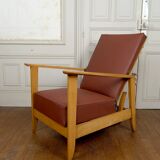 System armchair, Morris Art Deco chaise longue, France c. 1940