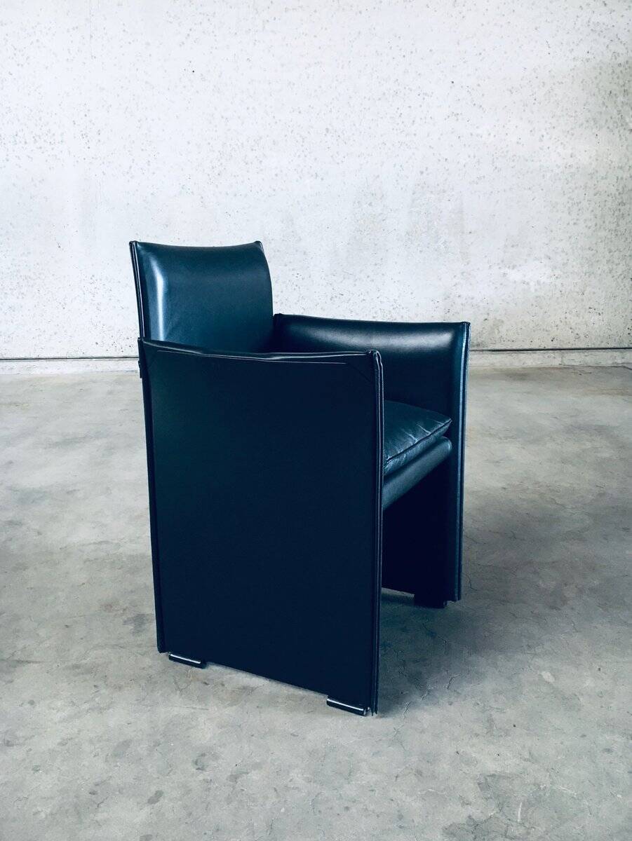 Postmodern Model 401 Break Armchairs by Mario Bellini for Cassina, Italy, 1980s, Set of 6