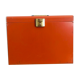 Orange metal storage box