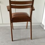 Pair of bridge armchairs 60s