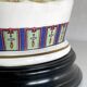 Large ceramic lamp signed V.V. Carraresi, traditional decorations.