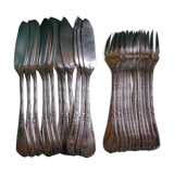 12 Christofle fish cutlery