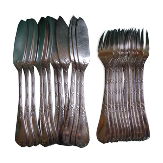 12 Christofle fish cutlery