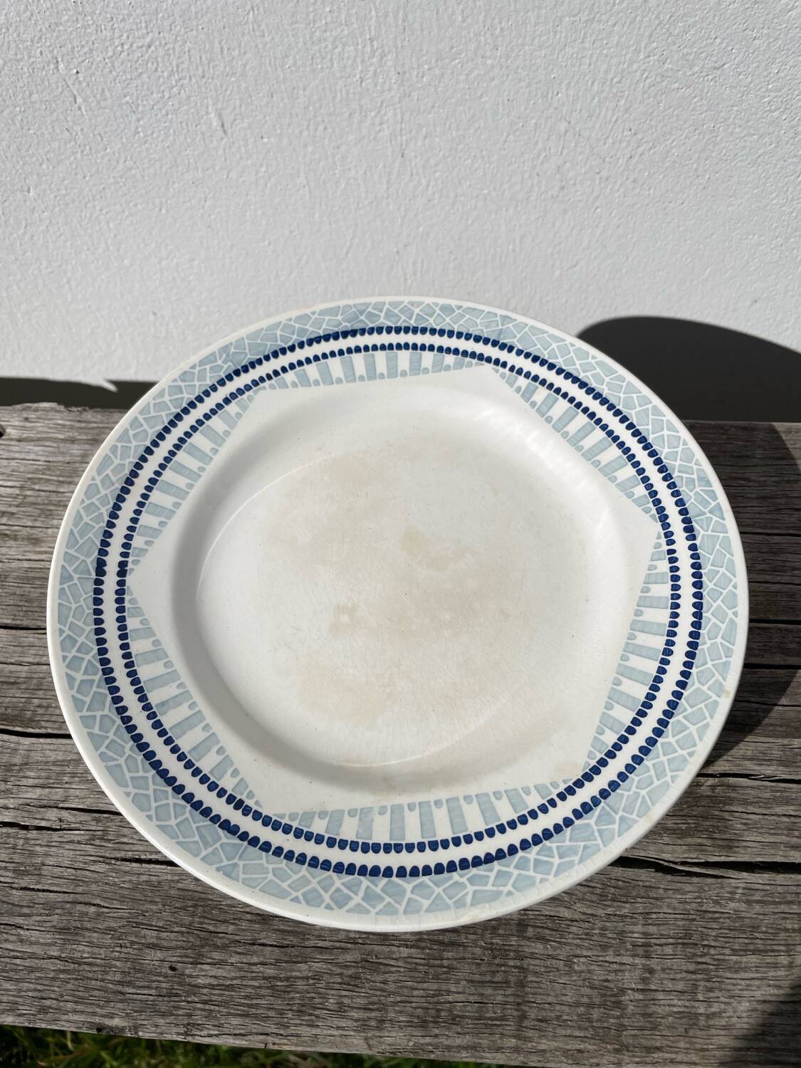 Moulin des loups ceramic fruit bowl / antique dish