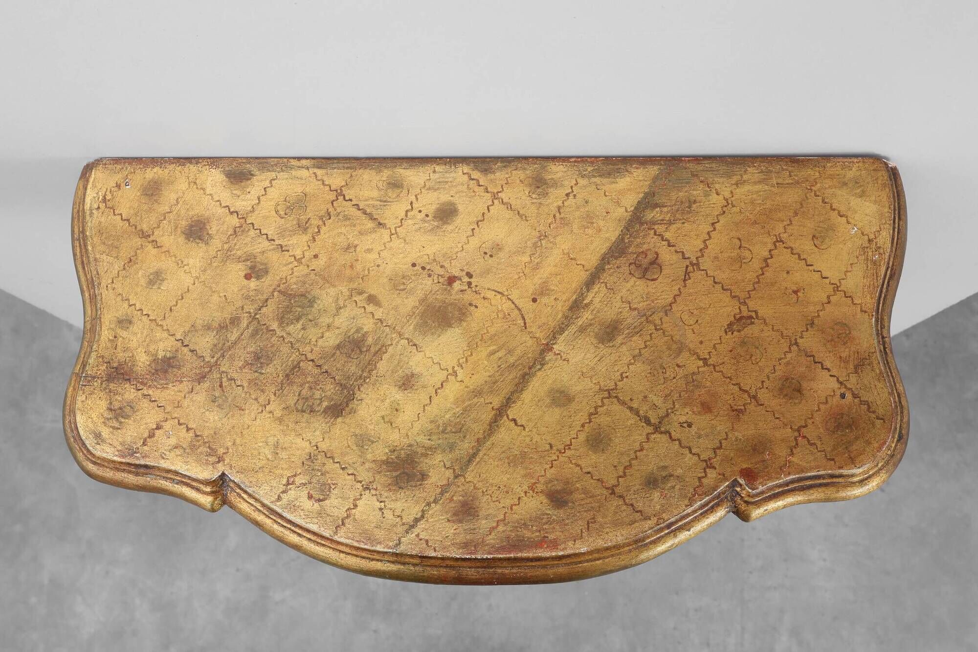 20th century Giltwood Wall Console in Louis XV Style, France