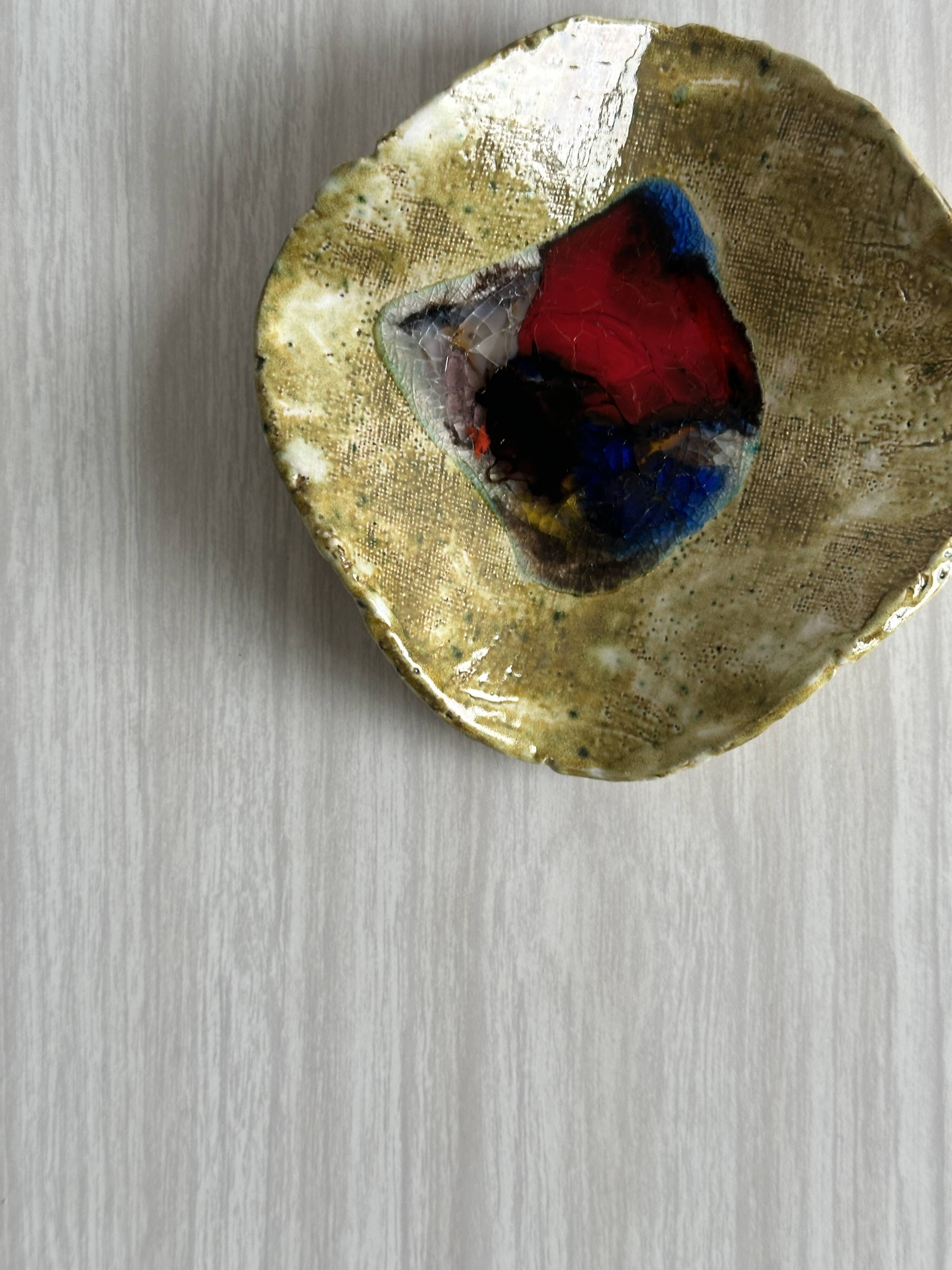 Handmade pocket emptier or ashtray