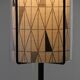 Floor Lamp with Sven Markelius “Pythagoras” Fabric Shade — Nordiska Kompaniet (attr.), Sweden, circa 1955–1960