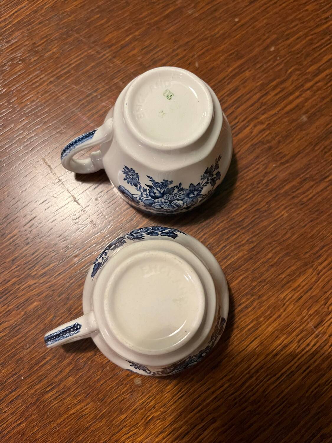 2 tasses à café vintage