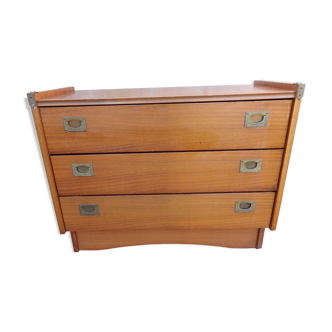 Vintage Scandinavian teak chest of drawers