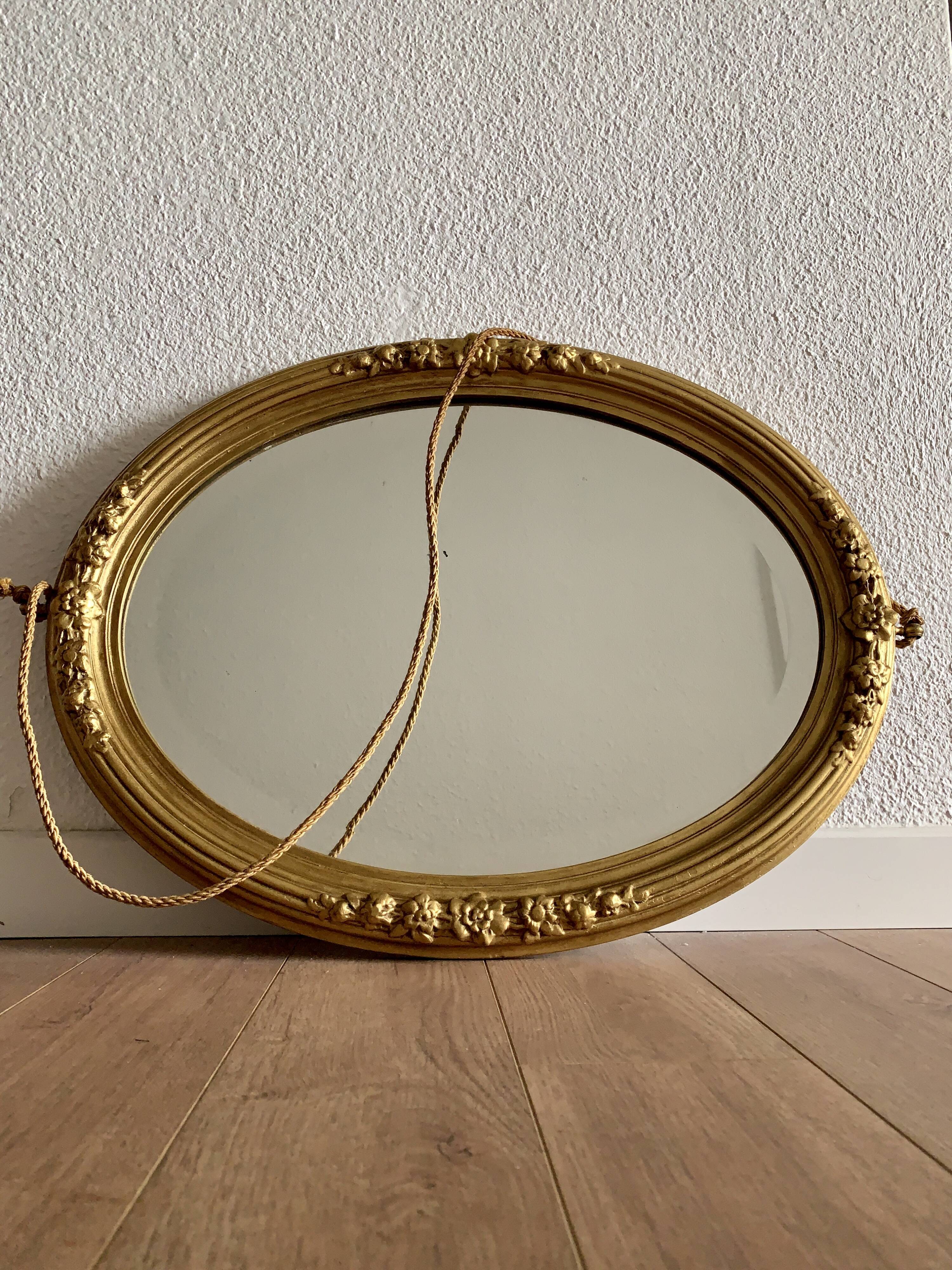 Ancient mirror at the beginning of the 20th century - 49x64cm