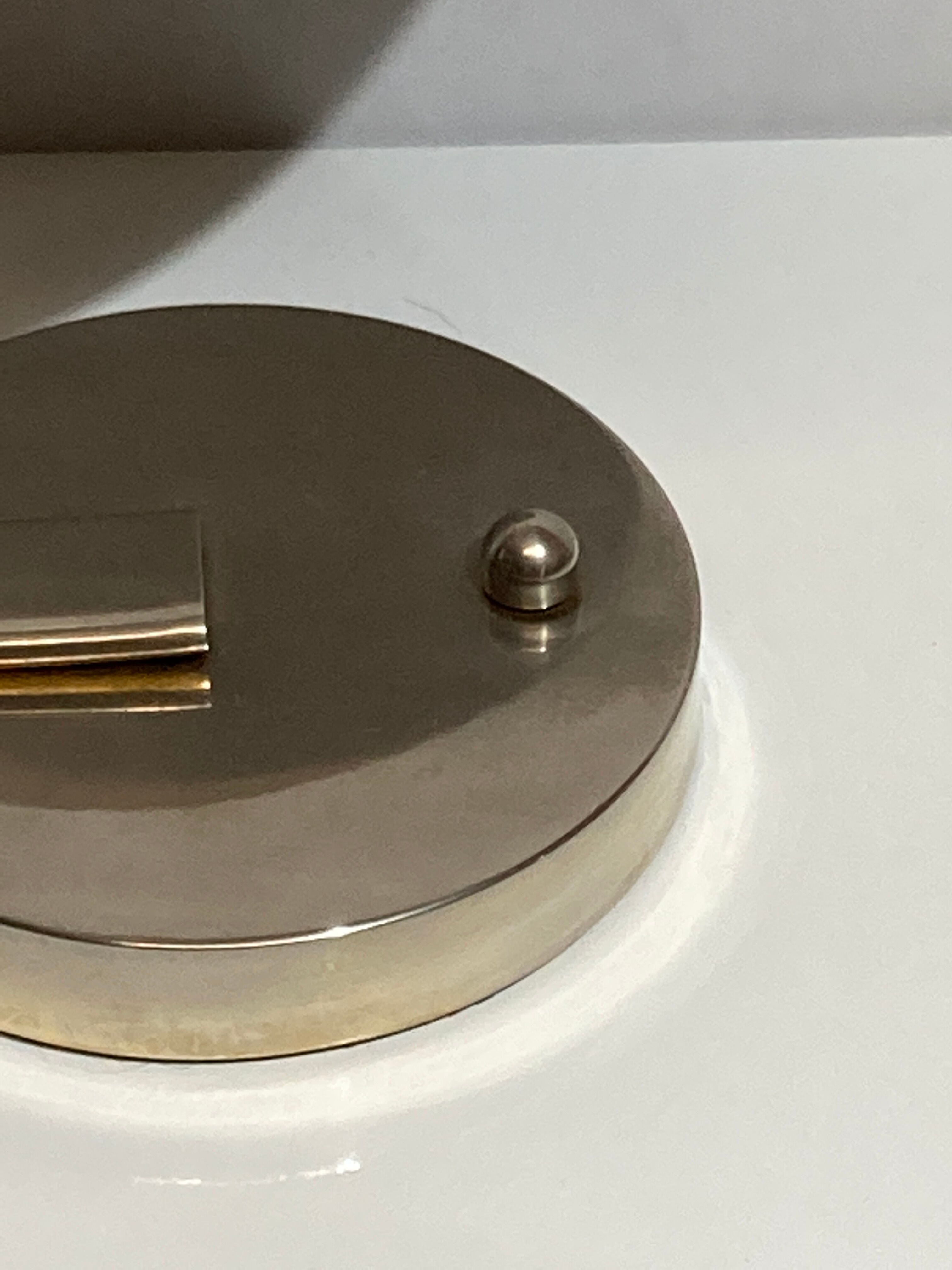 Pair of UFO Art Deco style desk or table lamps by Disderot for Soka, France 1970s