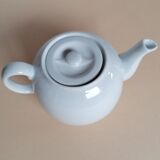 Old Pillivuyt teapot in white porcelain
