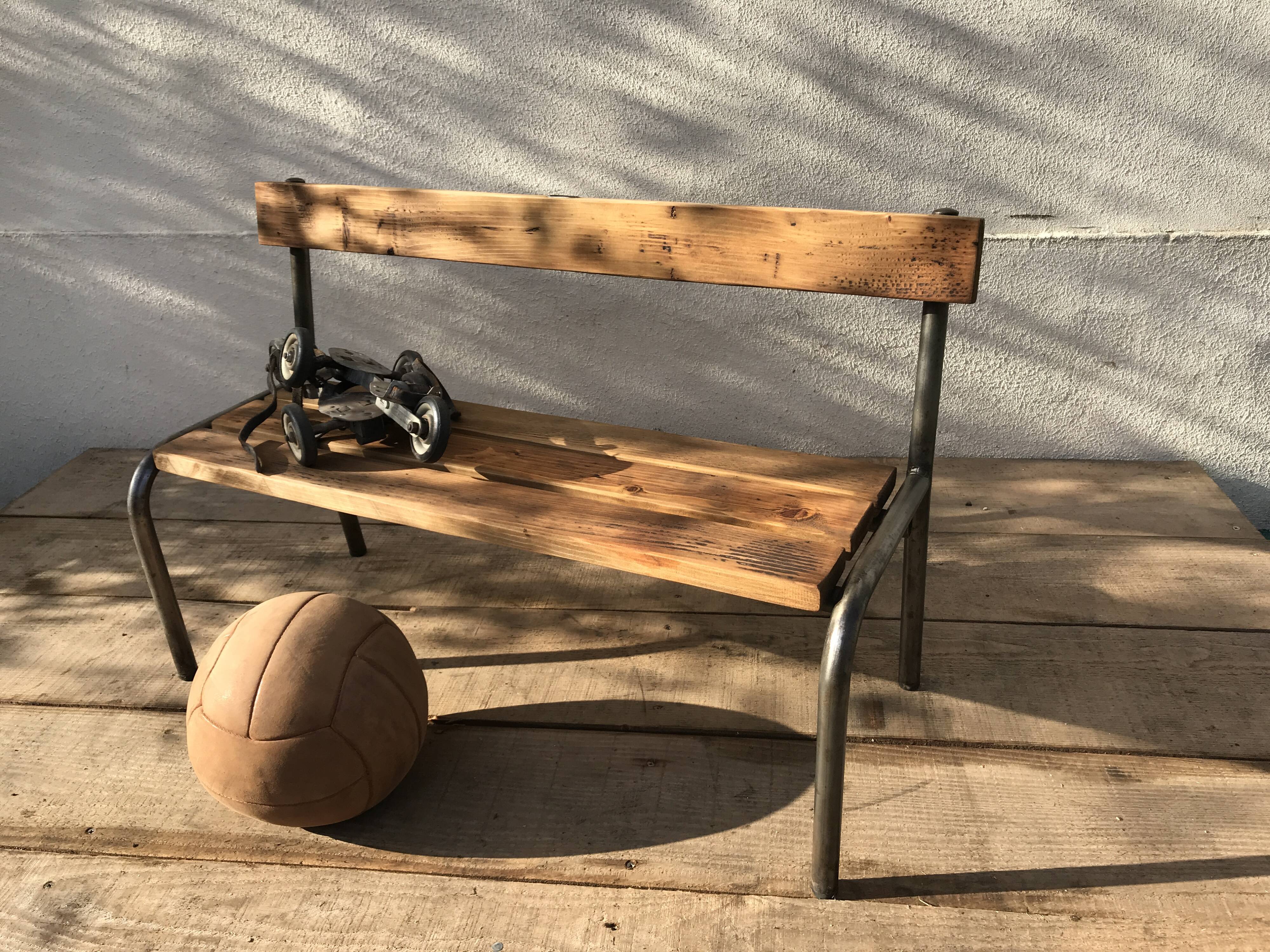 Kindergarten vintage bench