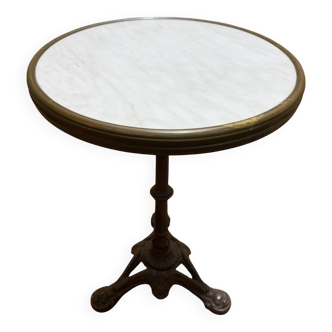 Table - Bistro side table in faux marble