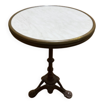 Table - Guéridon de bistrot en faux marbre
