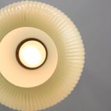 Mid-Century Italian Brass and Glass Pendant Lamp