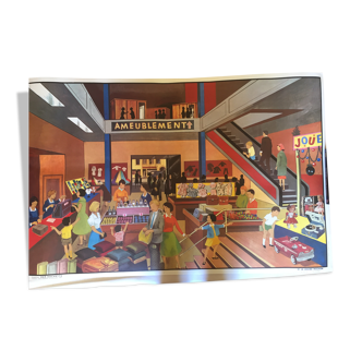 Poster "the big store,... Hachette 60x90cm