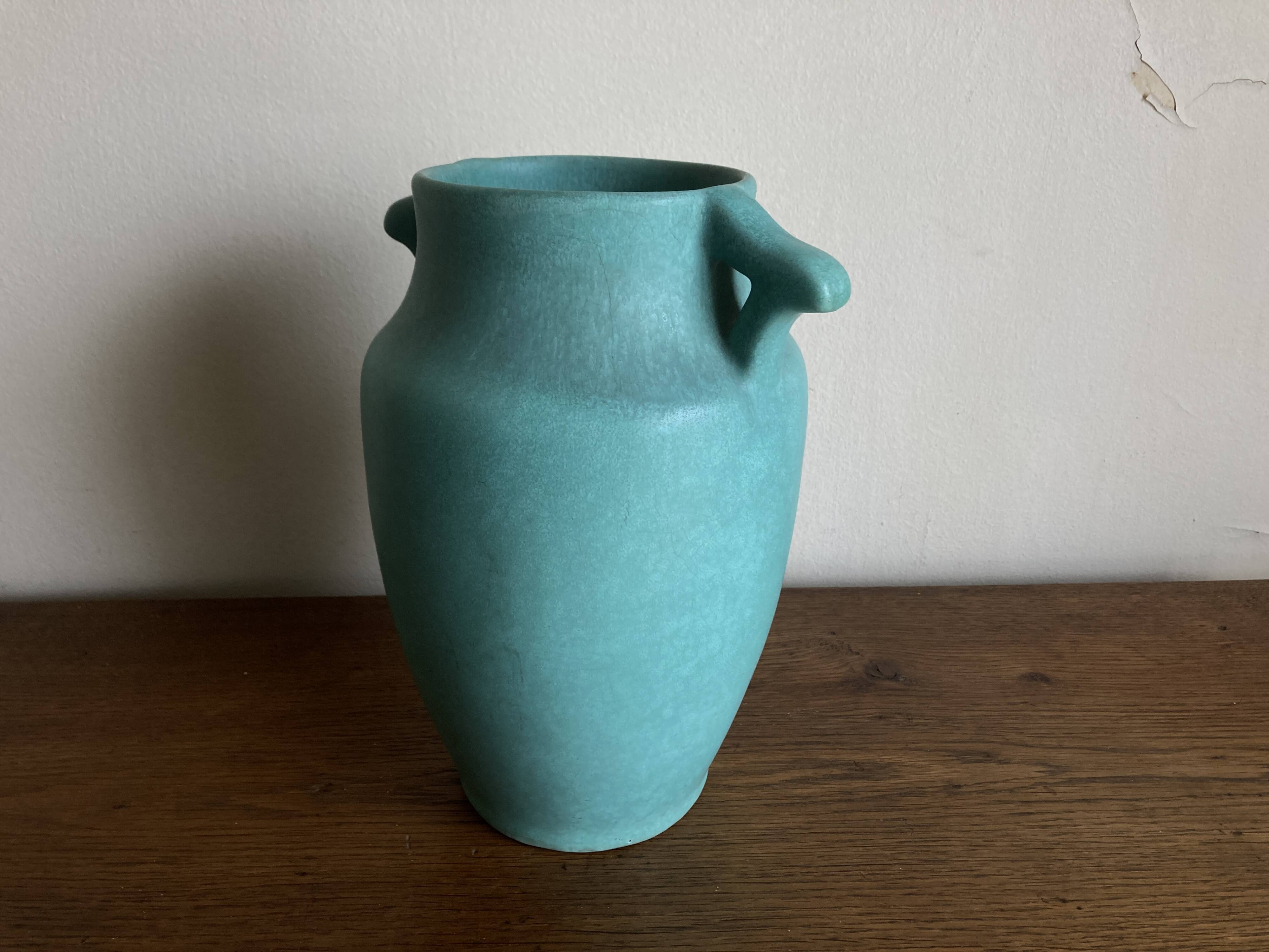 Neo-classical Arts & Crafts vase USA 1930 Weller Pottery Art Nouveau