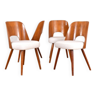 Mid-Century Dining Chairs by Oswald Haerdtl for TON, 1950s, Set of 4