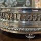 Silver-plated metal table planter from the 1930s