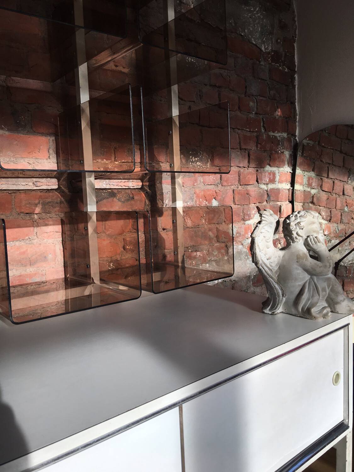 Plexiglass shelf & funky 70s