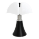 Black "Pipistrello" table lamp by Gae Aulenti for Martinelli.